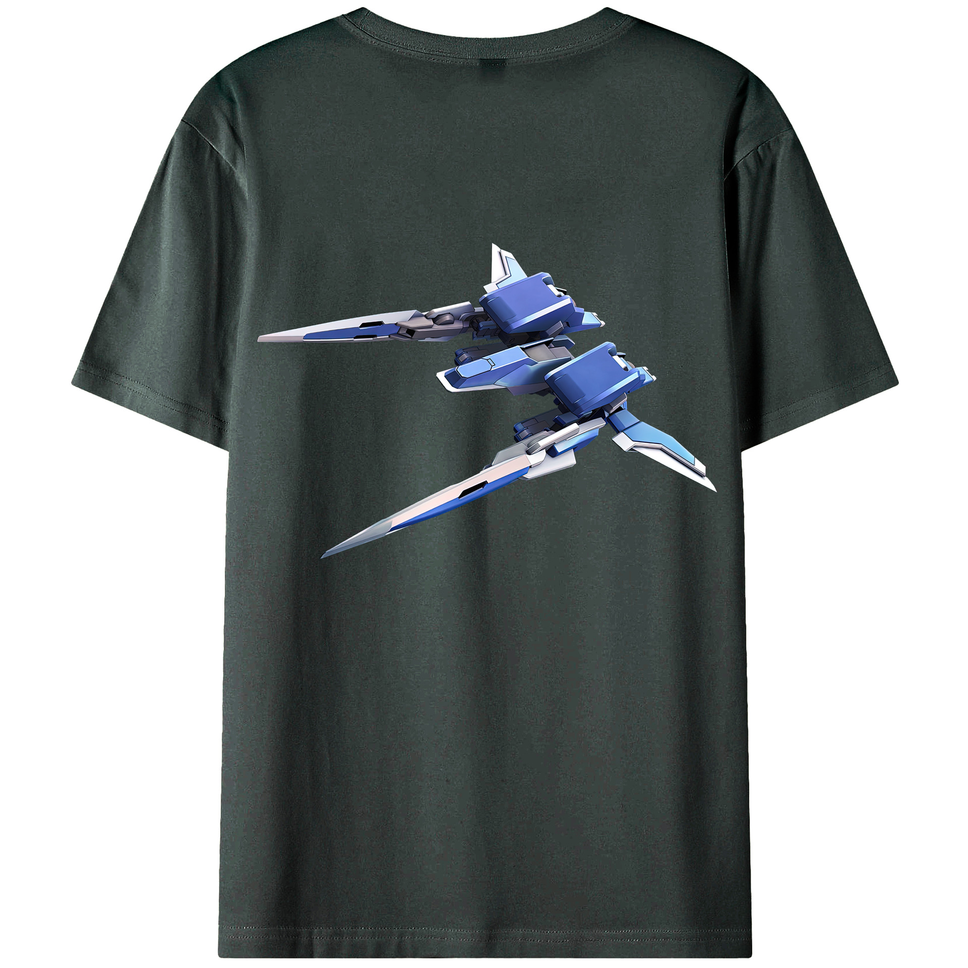 （画像用） 機動戦士ガンダム Mobile Suit Gundam 綿100％ メンズ半袖Tシャツ（バックプリント） 通気性
